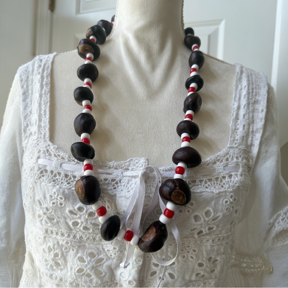 🌰✨ Unique Handmade Buckeye Necklace ✨🌰